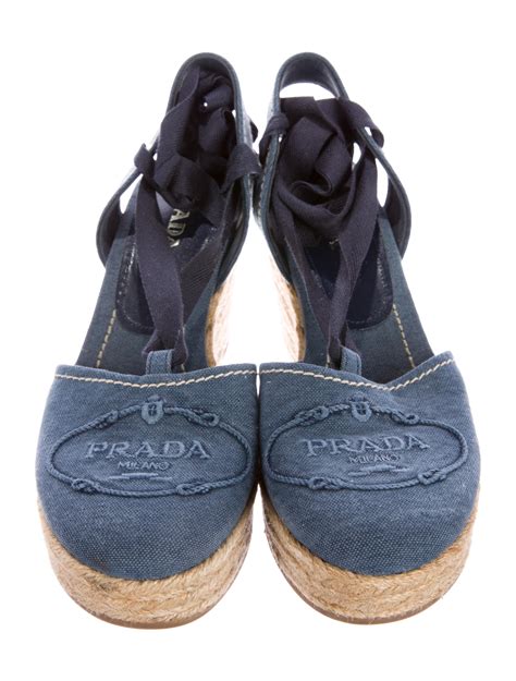 prada calzature donna espadrilles|prada espadrilles denim.